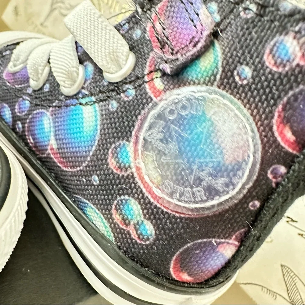 Converse Chuck Taylor All Star Hi Sneaker 1V Bubbles Black (INFANT SIZE: 3 US)